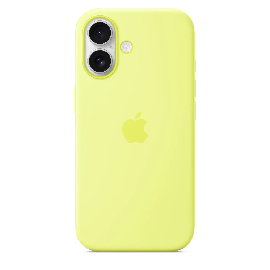 Silicone Case (AAA) для iPhone 17 с MagSafe Neon Yellow