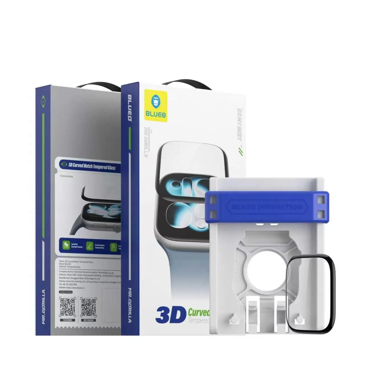 Blueo 3D Curved Tempered Glass для Apple Watch 46 mm