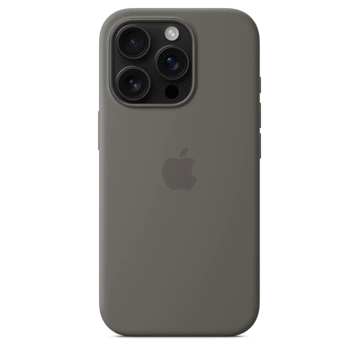 Фото Чехол-накладка Silicone Case (AAA) для iPhone 16 Pro с MagSafe Stone Grey (ASC16PSGRN(M)) – чехол iPhone