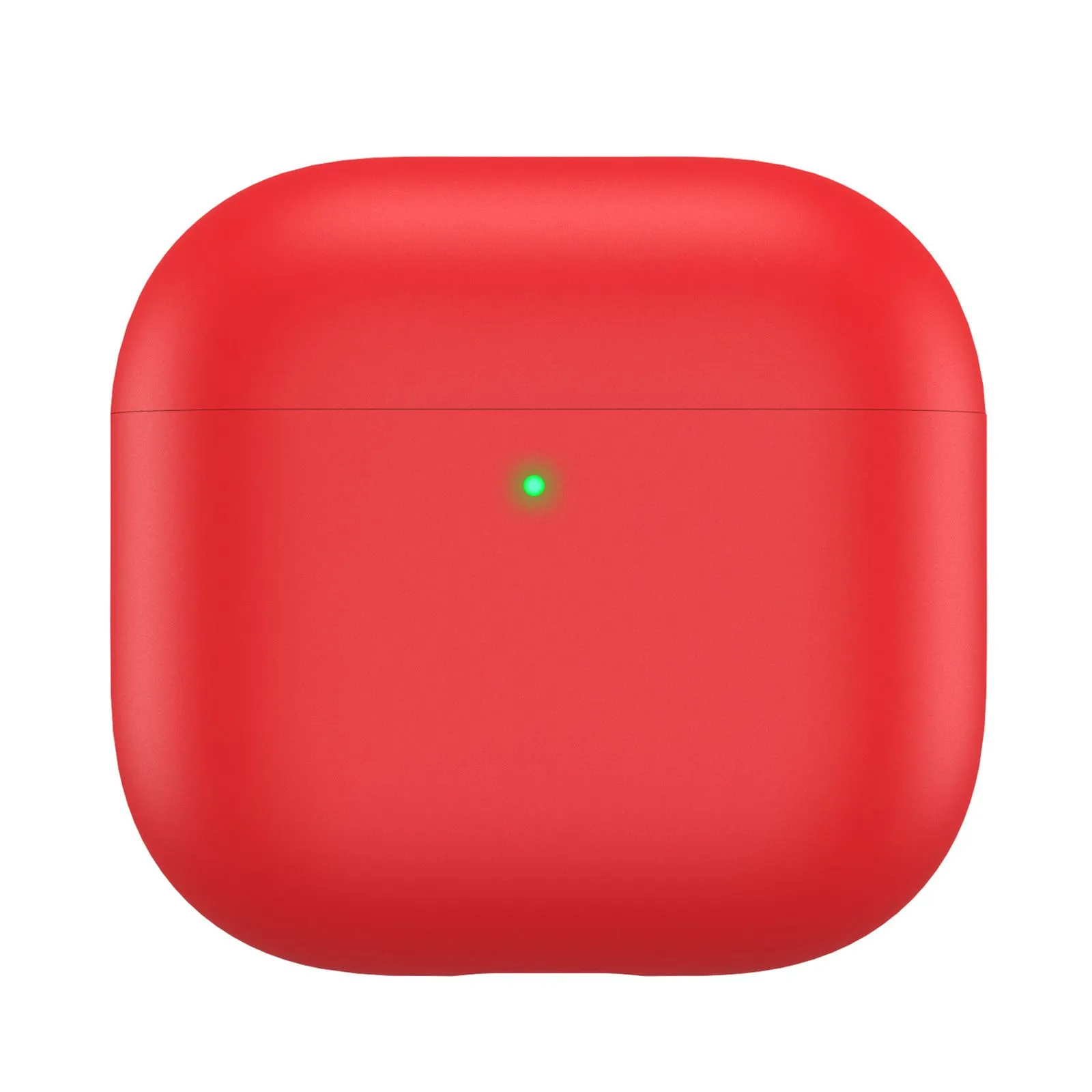 AhaStyle Ultra-Thin Colorful Silicone Case для Airpods 4 Red