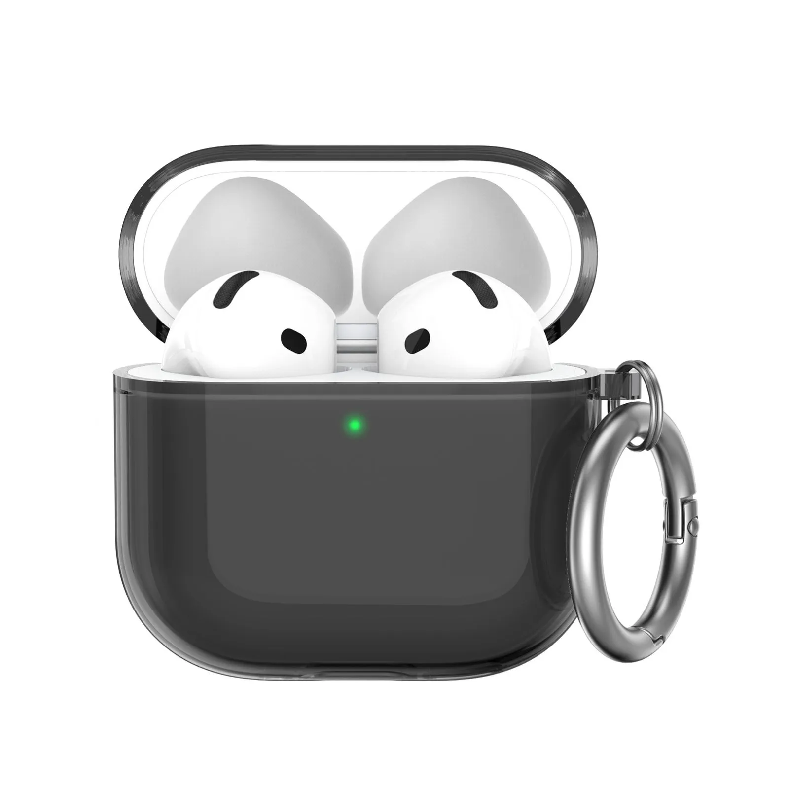 AhaStyle Transparent TPU Case для Airpods 4 Black