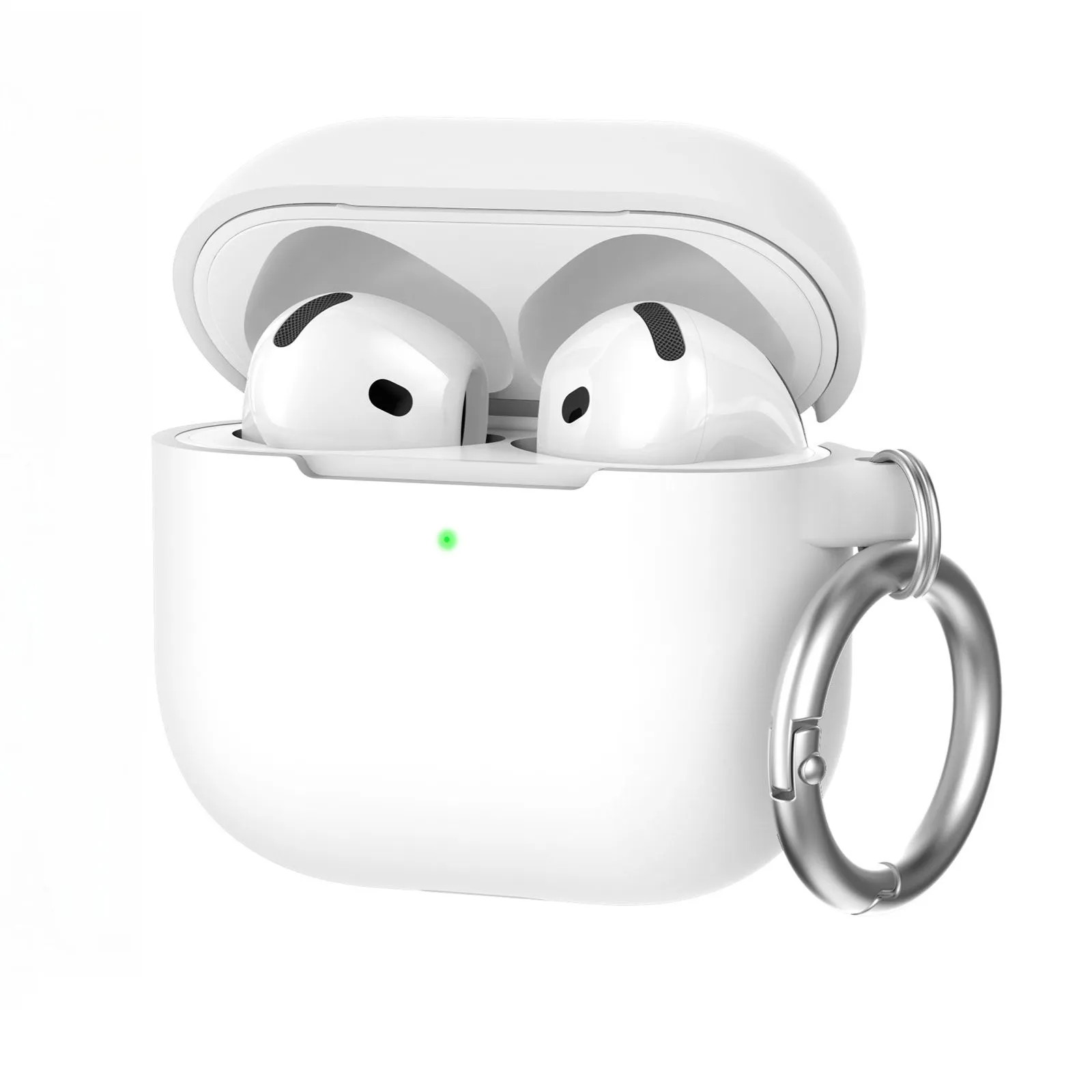 AhaStyle Colorful Silicone Case для Airpods 4 White