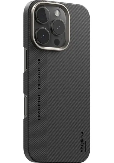 Фото Чехол-накладка Blue-Bio-Texture Magnetic (600D) Air Aramid Fiber Phone Case для iPhone 16 Pro Max (BL011-I16PMBGR) – чехол iPhone