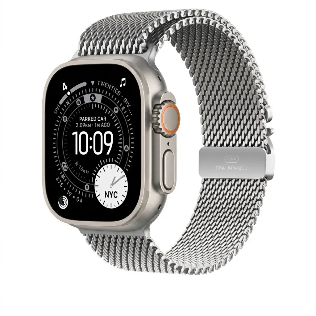 Milanese Loop для Apple Watch 38/40/41/42 mm (2024) Silver (Оновлена)