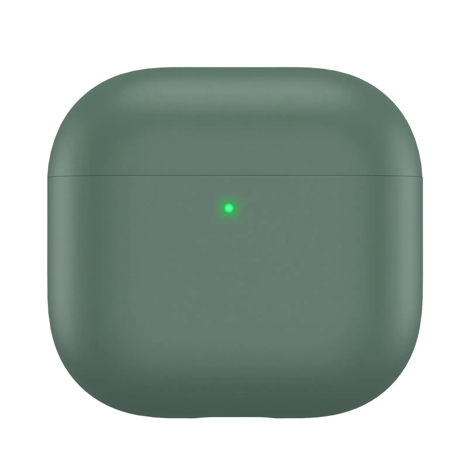 AhaStyle Ultra-Thin Colorful Silicone Case для Airpods 4 Midnight Green
